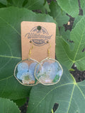 Pressed flower earrings