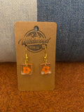 Pressed flower earrings