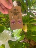 Pressed flower earrings