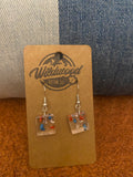 Pressed flower earrings