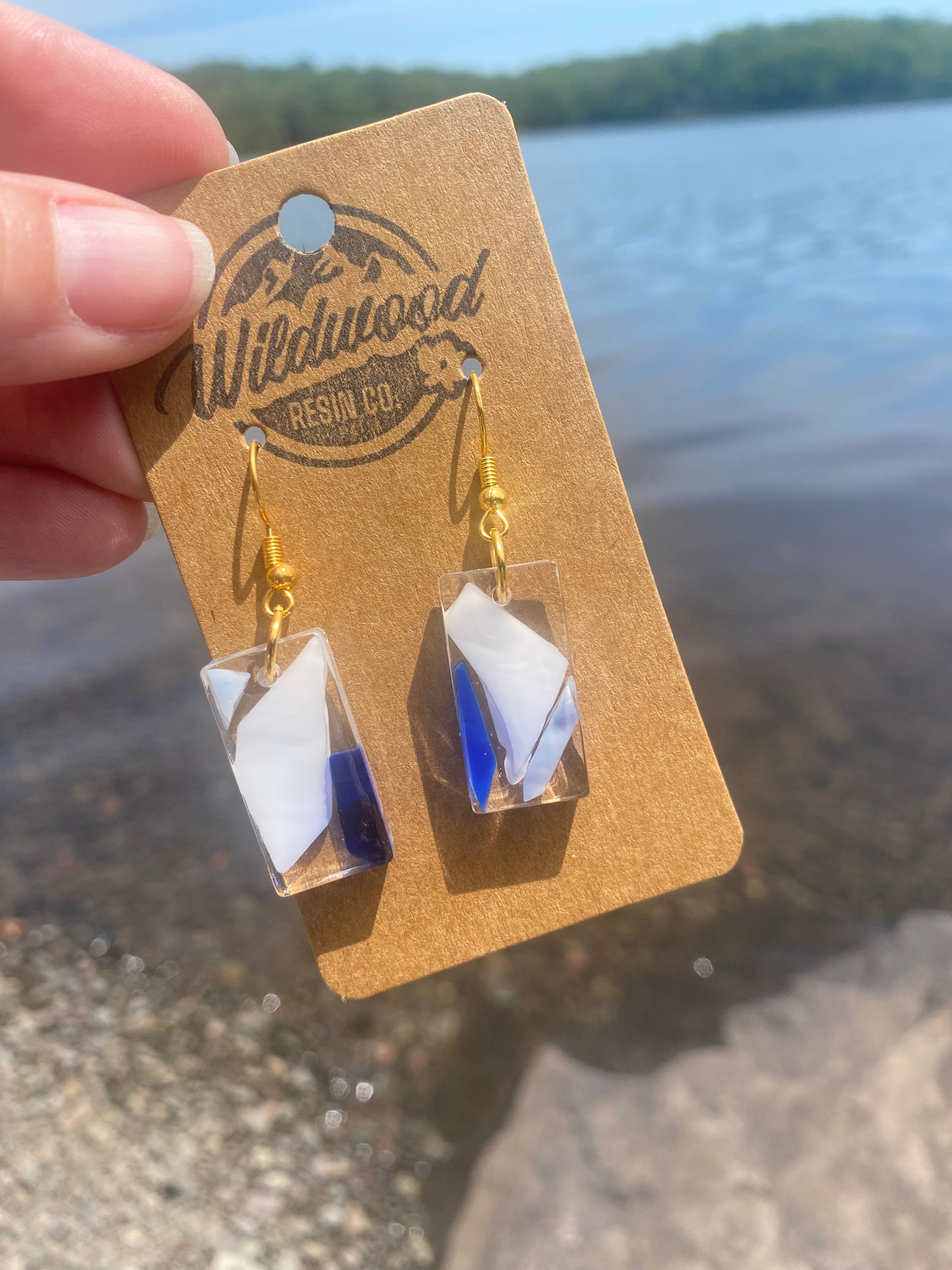 Stained glass earrings