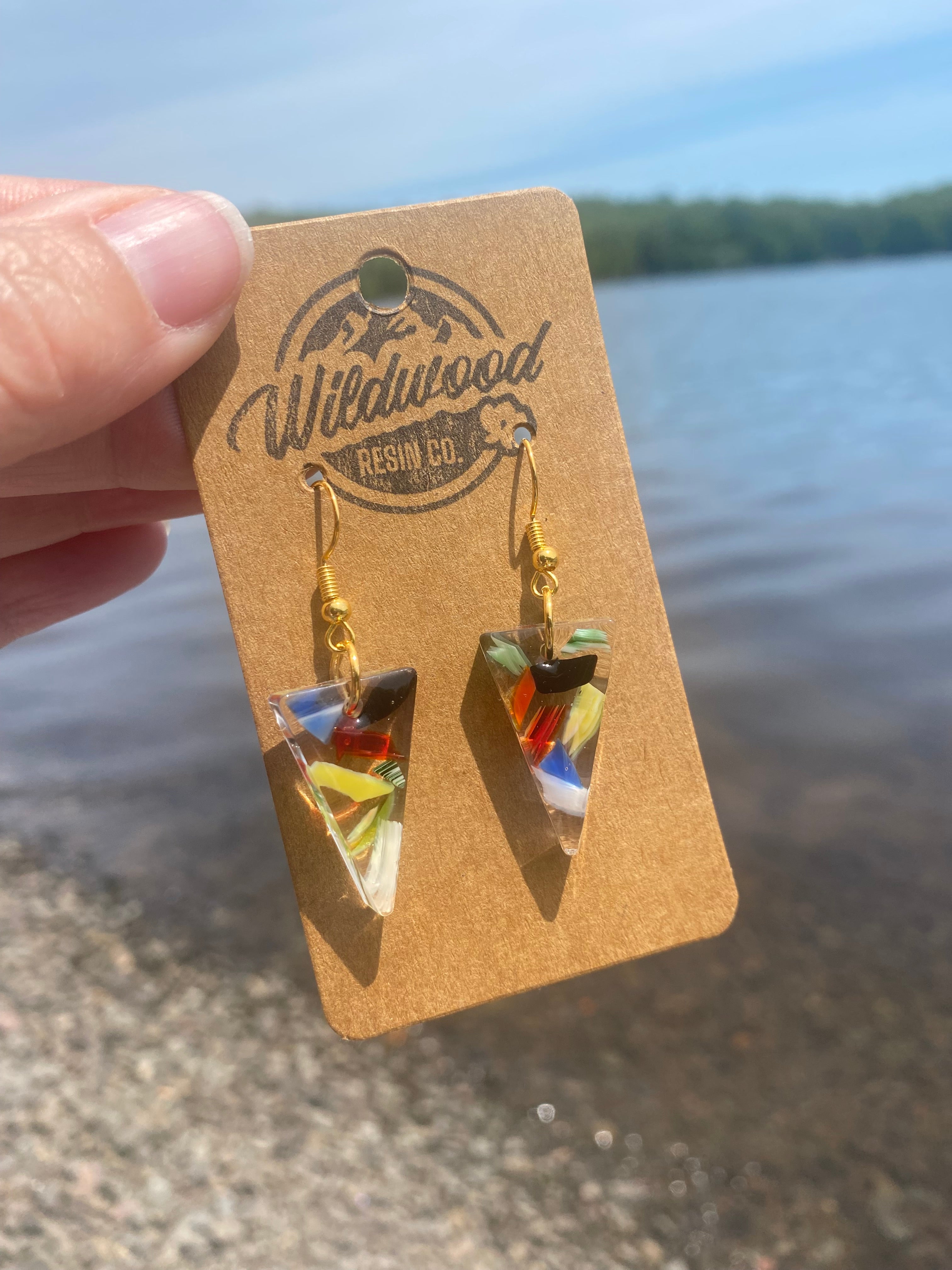 Stained glass earrings